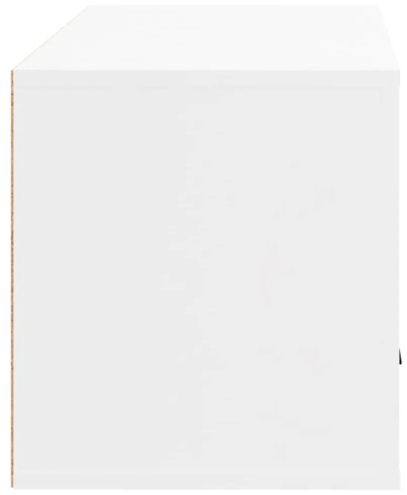 Παπουτσοθήκη Επιτοίχια Λευκή 70x35x38 εκ. Επεξεργασμένο Ξύλο - Λευκό
