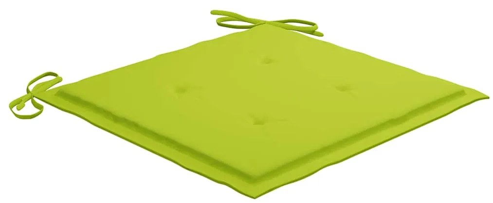 vidaXL Καρέκλες Κήπου Πτυσσόμενες 6 τεμ. Μασίφ Ξύλο Teak με Μαξιλάρια