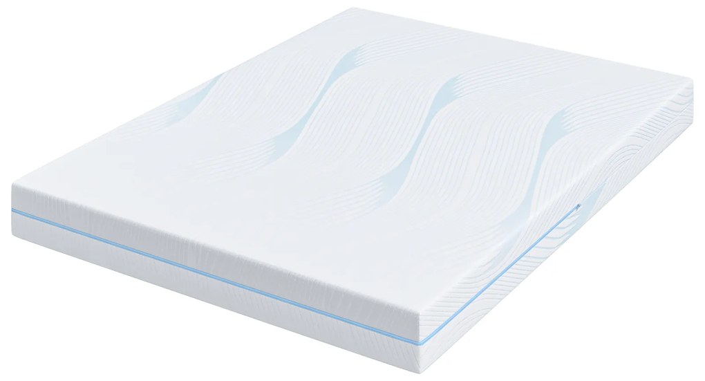 vidaXL Στρώματα Λευκό 160 x 200 cm 100% ύφασμα πολυεστέρα με τζακάρ