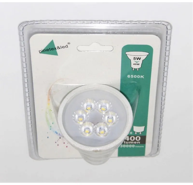 LED ΛΑΜΠΑ GU10 5W 400Lm 6500K LI-LA-6605