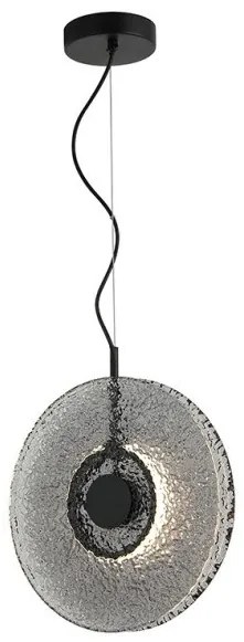 Κρεμαστό Φωτιστικό Οροφής 35cm LED 11W IP20 3000K Zambelis-23074-Φιμέ/Smoke 23074