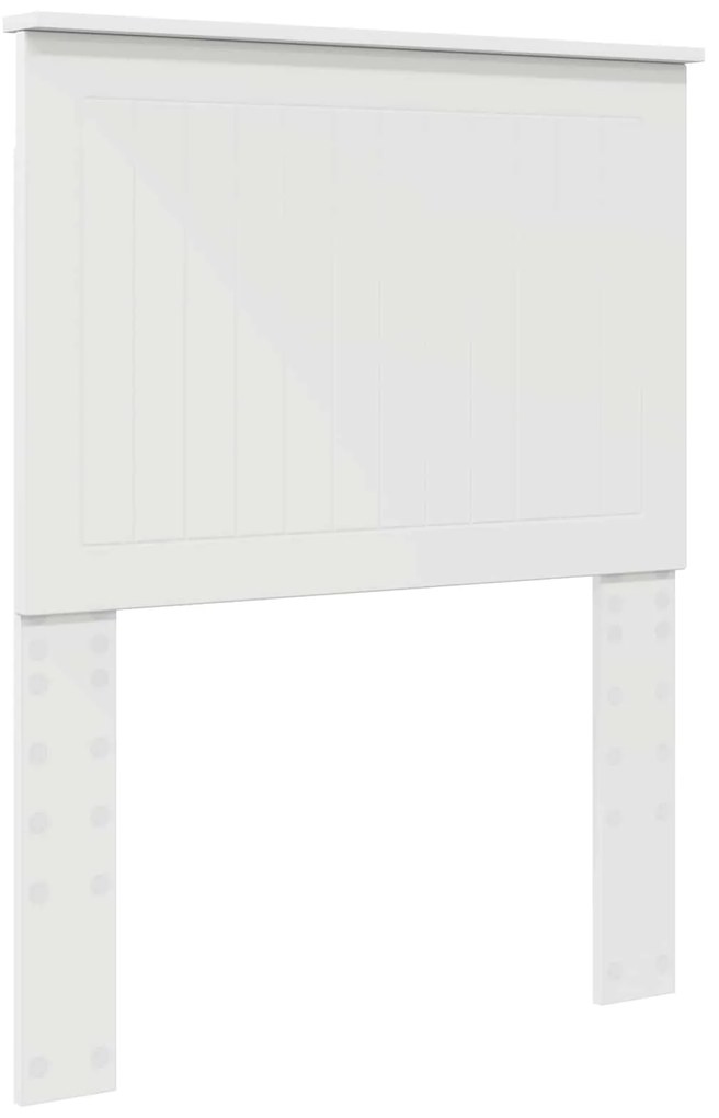 vidaXL Σκελετός Κρεβατιού Λευκό 75 x 190 cm Μηχανήματος Ξύλο