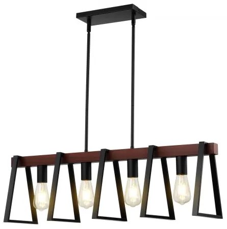 VEVOR 4-Light Kitchen Island Pendant Lights 60W Adjustable Dining Room Light E27