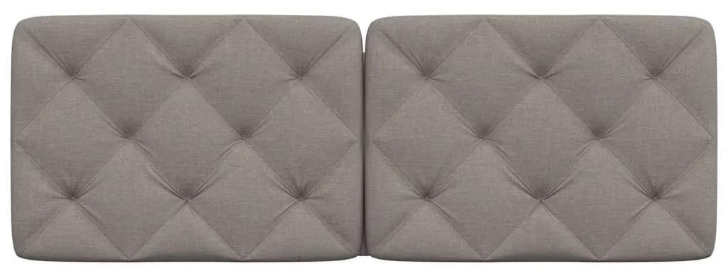 vidaXL Μαξιλάρι για Κεφαλάρι Taupe 120 εκ. Υφασμάτινο
