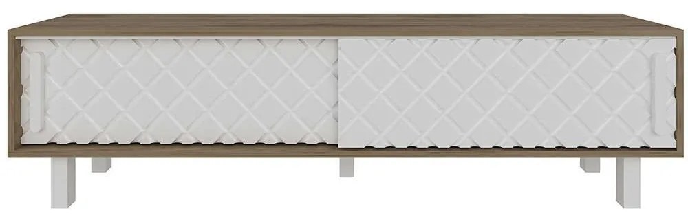 Έπιπλο Τηλεόρασης Rob 875ZNA3018 180x35x48,2cm Oak-White