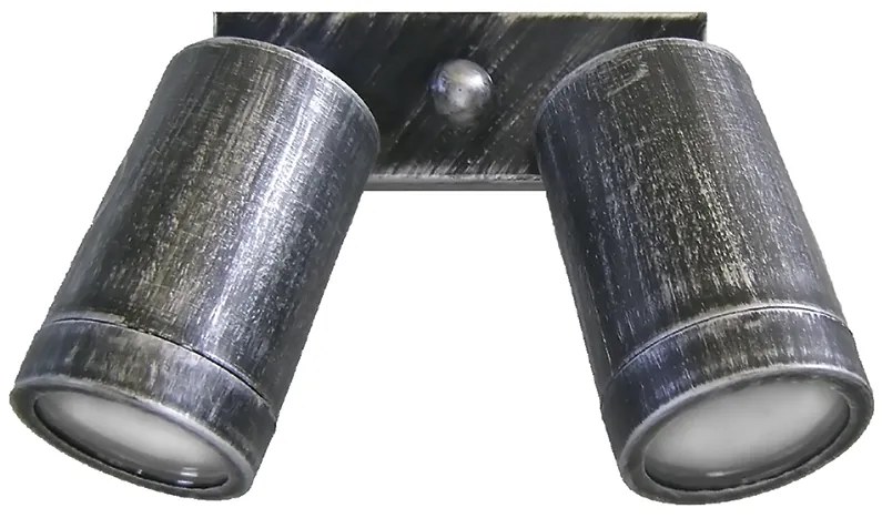 Σποτ φωτιστικό C-01 KEY 2L ασημί αντικέ Heronia-15-0069-Ασημί 15-0069