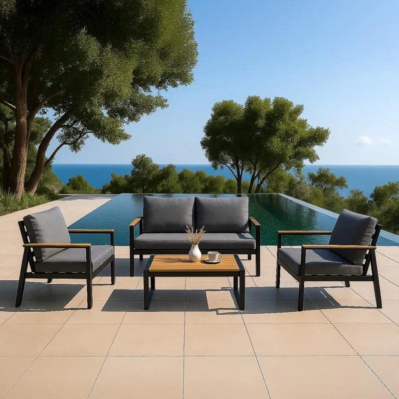 Σετ Κήπου Domenico Fylliana 4 τεμ Μαύρο