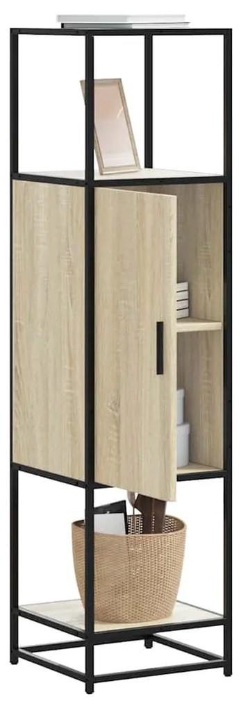 vidaXL Highboard Sonoma Oak Κατασκευασμένο ξύλο και μέταλλο