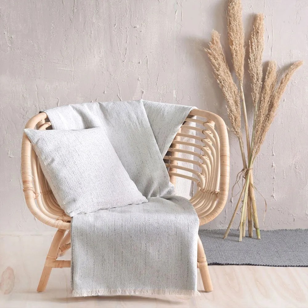 Ριχτάρι Dante Ecru Ρυθμός Πολυθρόνα 160x180cm Cotton-Polyester