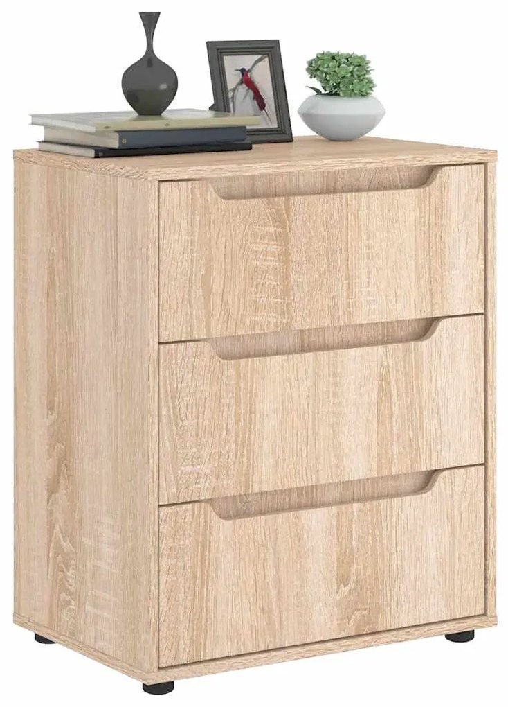 Sideboard VISNES Δρυς Sonoma 60x40x73 cm Ξύλο μηχανής