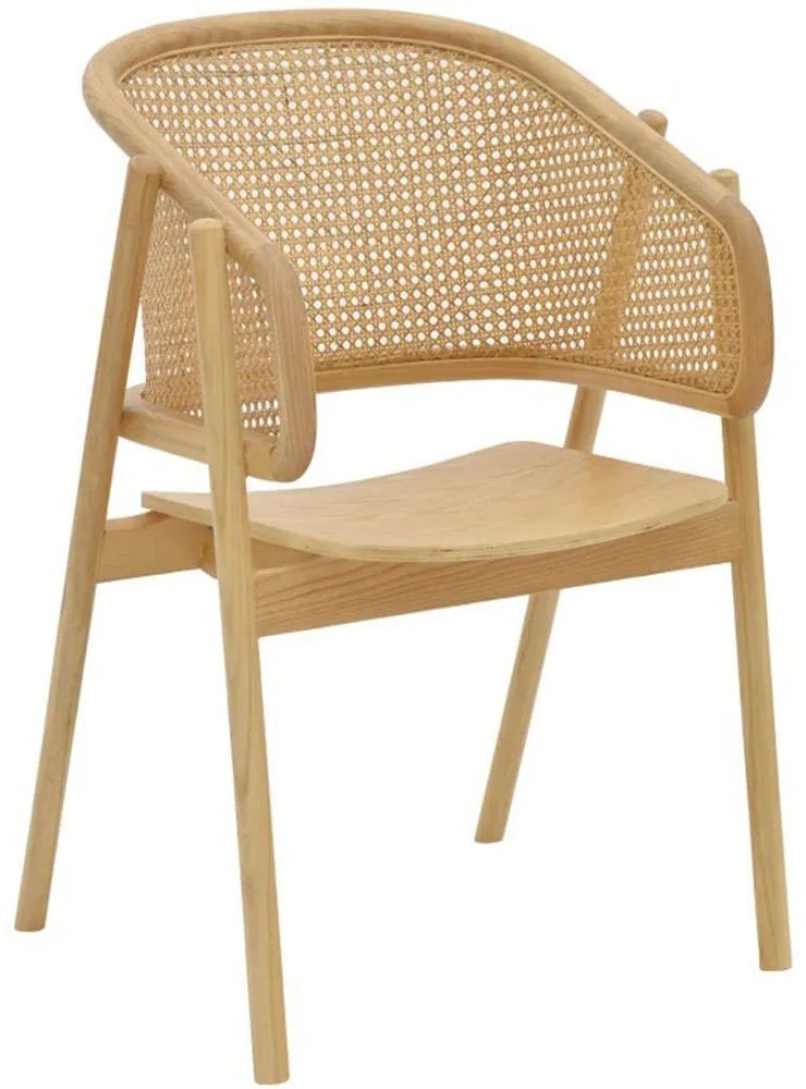 Πολυθρόνα Wenzy 263-000028 58x58x82cm Natural Polywood,Wood
