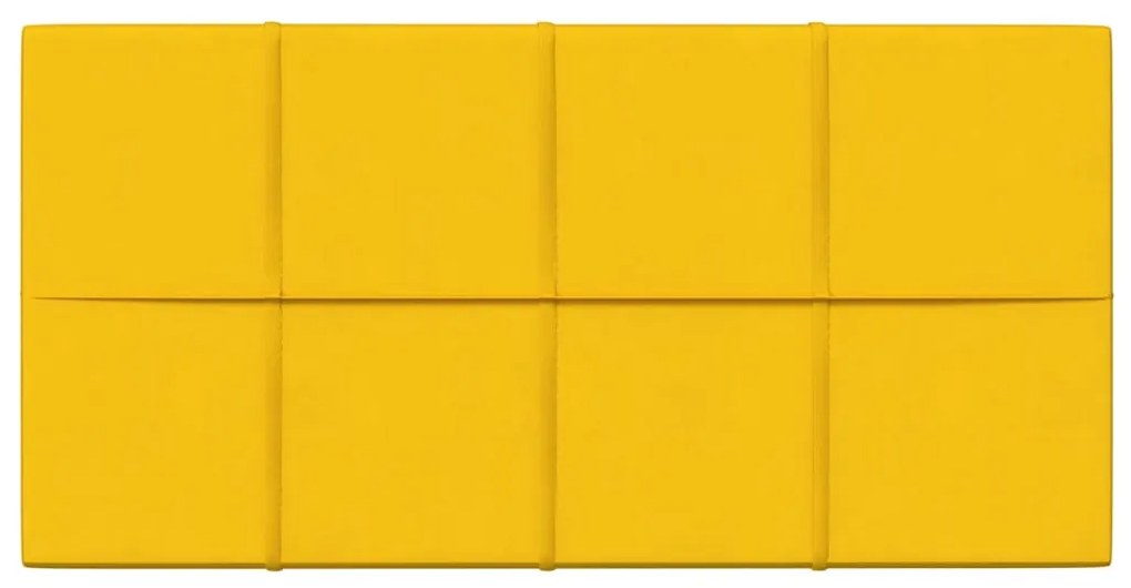 vidaXL Πάνελ Τοίχου 12 τεμ. Κίτρινος 60x30 εκ 2,16 μ² Βελούδο