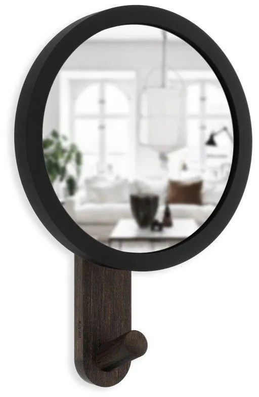 Κρεμάστρα Τοίχου Με Καθρέπτη 318410-048 Black-Walnut Umbra Ξύλο