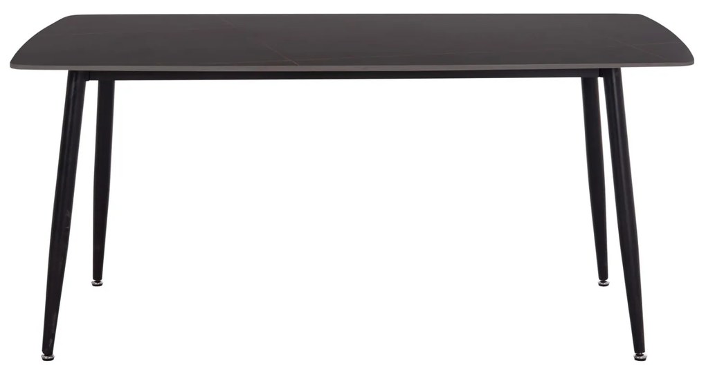 Τραπέζι RAVEN ΙΙ Κεραμικό TOP με Όψη Μαύρο Μάρμαρο 160x80x74Υεκ. 160x80x74 εκ.