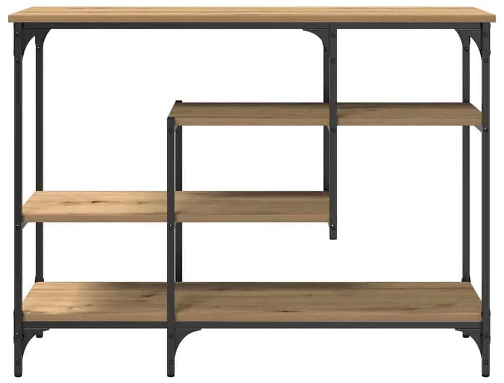 vidaXL Τραπέζι Κονσόλας με ράφι artisan δρυς 100 x 35 x 75 εκ.