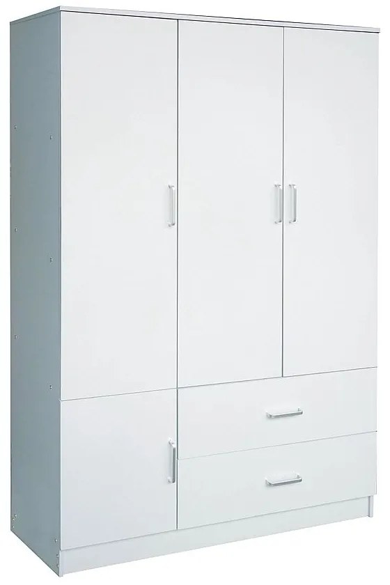 Ντουλάπα Τετράφυλλη CLOSET Λευκό MDF 120x50x180cm