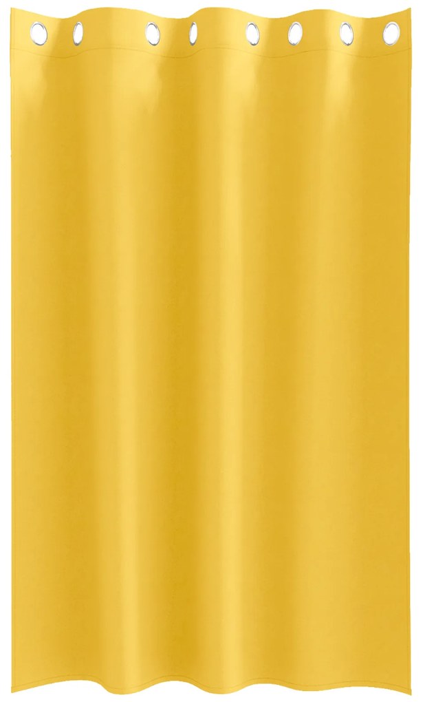vidaXL Κουρτίνες 2 pcs κίτρινο μουσταρδί 175 x 140 εκ. Πολυεστέρας