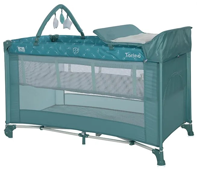 LORELLI ΠΑΡΚΟΚΡΕΒΑΤΟ ΔΥΟ ΕΠΙΠΕΔΩΝ ΜΕ ΑΛΛΑΞΙΕΡΑ TORINO 2 LAYERS PLUS ARCTIC FLORAL 10080472214