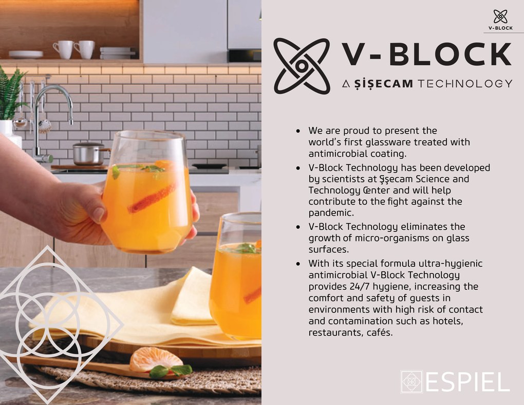 DIS. V-BLOCK CASABLANCA TEMPERED JUICE&amp;LONG DRINK 295CC P/960 GB6.OB24… | Συσκευασία 6 τμχ