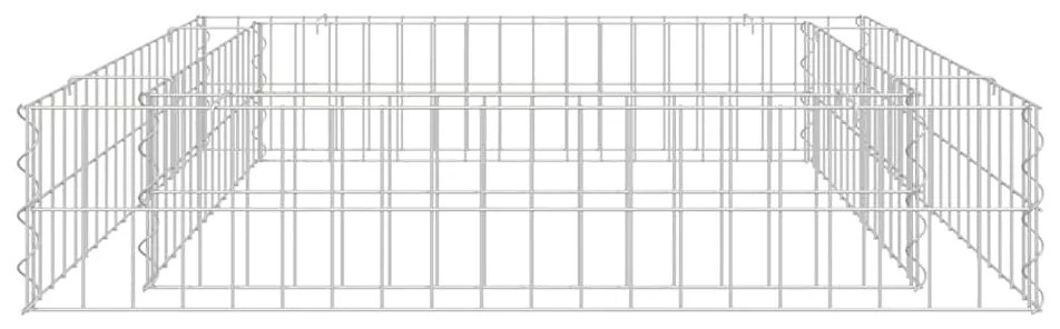 vidaXL Συρματοκιβώτιο-Γλάστρα Υπερυψωμένη 100x100x20 εκ. Γαλβ. Χάλυβας