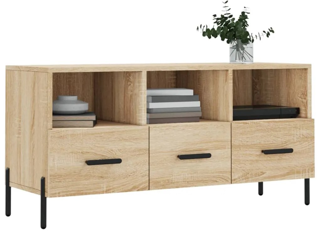 vidaXL Έπιπλο Τηλεόρασης Sonoma Δρυς 102 x 36 x 50 εκ. Επεξεργ. Ξύλο