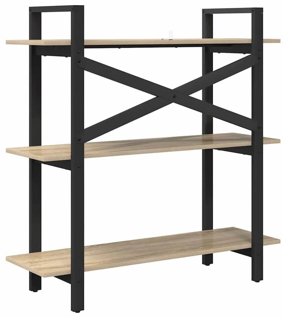 vidaXL Ράφι Βιβλίων Δρύς Sonoma 100 x 33,5 x 102 εκ Επεξεργασμένο ξύλο