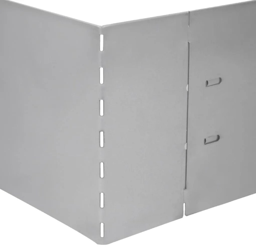 vidaXL Μπορντούρες Γκαζόν 20 τεμ. 100 x 20 εκ. Γαλβανισμένος Χάλυβας