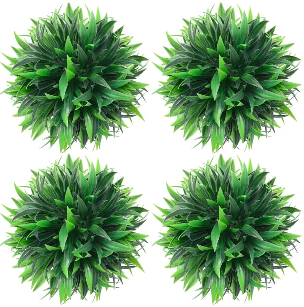 vidaXL Πυξάρι Τεχνητό Σχήμα Μπάλας 4 τεμ. 15 εκ.