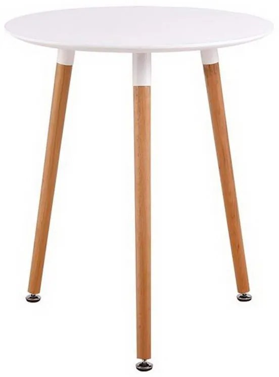 Τραπέζι Art Ε7089,1 D. 60 H.70cm White Mdf,Ξύλο