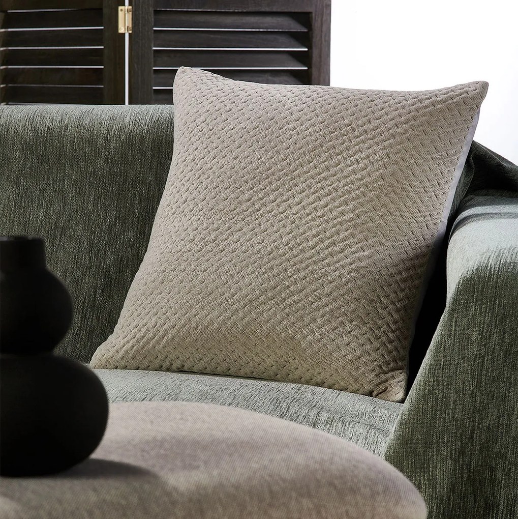 Διακοσμητική Μαξιλαροθήκη Βελουτέ (45x45) Whitegg D0125-1A Light Grey