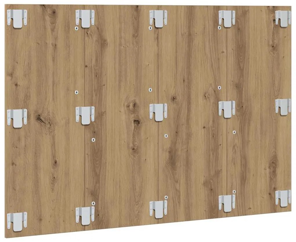 vidaXL Κεφαλάρι κρεβατιού Δρυς τεχνίτης 120x1,5x80 cm