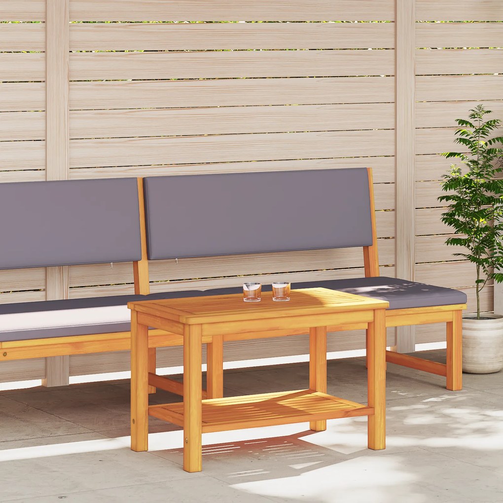 vidaXL Τραπέζι καφέ 70x40x45 εκ. από μασίφ ξύλο ακακίας
