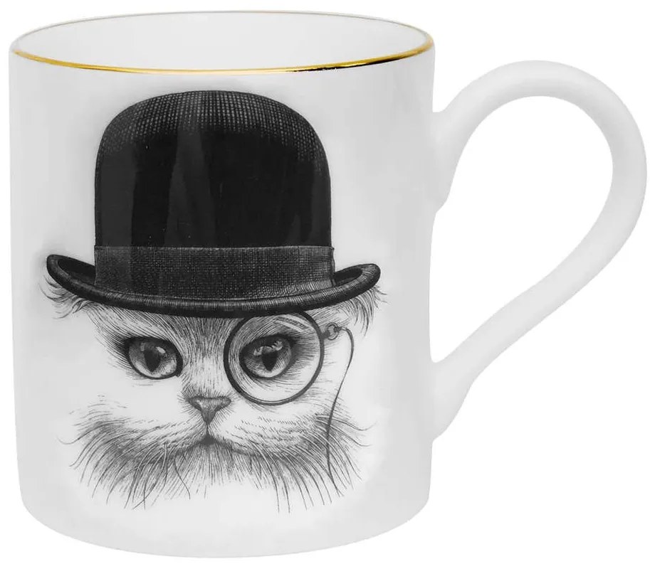 Κούπα Cat In Hat Majestic 09002-CH 9,4X8,4cm White-Black Rory Dobner Porcelain