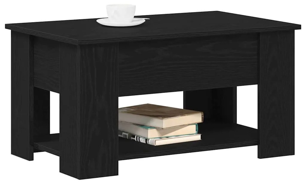 vidaXL Τραπεζάκι σαλονιού Μαύρη δρυς 79 x 49 x 41 cm