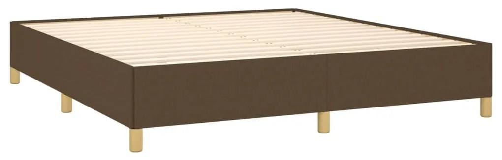 ΚΡΕΒΑΤΙ BOXSPRING ΜΕ ΣΤΡΩΜΑ ΣΚΟΥΡΟ ΚΑΦΕ 180X200 ΕΚ ΥΦΑΣΜΑΤΙΝΟ 3128624