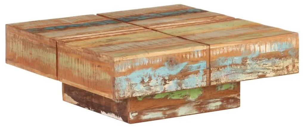 Τραπεζάκι Σαλονιού 80 x 80 x 28 εκ. από Μασίφ Ανακυκλωμένο Ξύλο - Καφέ