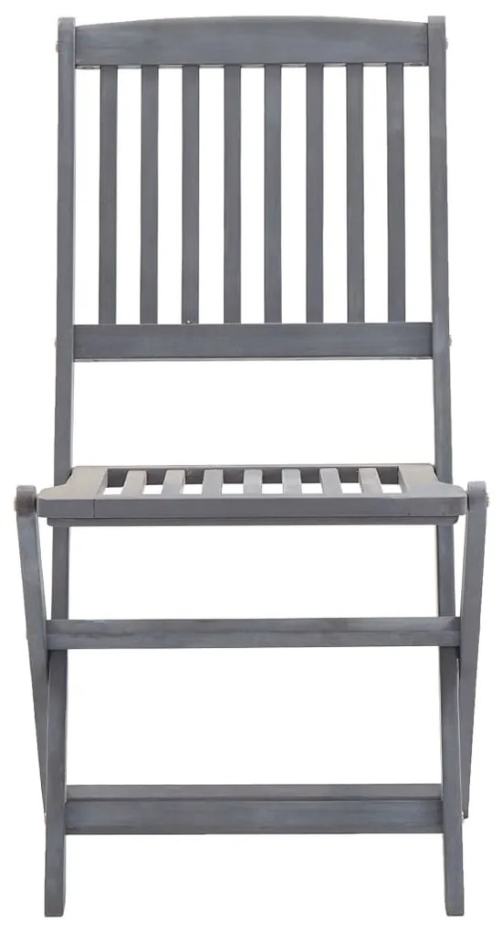 vidaXL Καρέκλες Εξ. Χώρου Πτυσσόμενες 2 τεμ. Ξύλο Ακακίας &amp; Μαξιλάρια