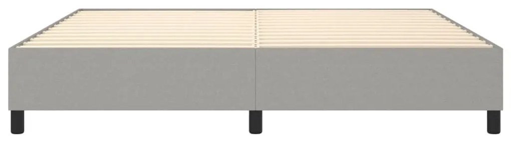 vidaXL Σκελετός Κρεβατιού με Ελατήρια Αν. Γκρι 200x200 εκ.Υφασμάτινο