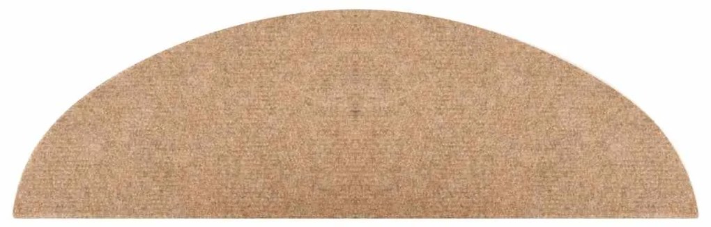 vidaXL Πατάκια Σκάλας Αυτοκόλλητα 30 τεμ. Μπεζ 56 x 17 x 3 εκ.