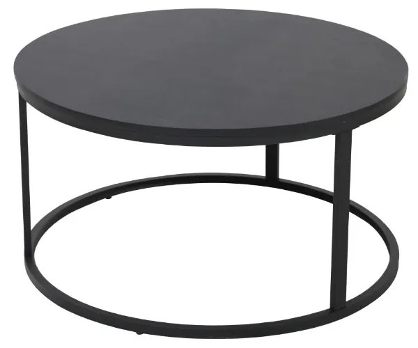 TONDO COFFEE TABLE ΜΑΥΡΟ D80xH40cm - 04-0516