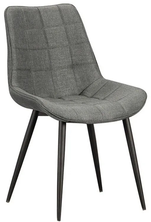Καρέκλα Denis 11.1586 56Χ61Χ85 Grey Metal, Fabric