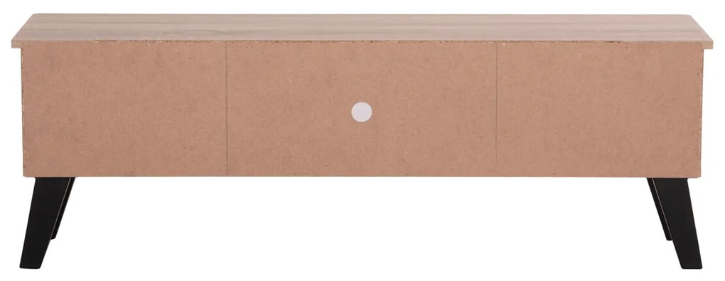 Έπιπλο τηλεόρασης IREN Μελαμίνη σε Sonoma Oak - Μαύρο 120x34x41Yεκ. 120x34x41 εκ.