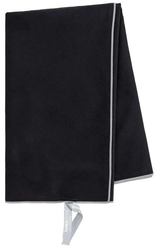 Πετσέτα Θαλάσσης Riva Black Nima Θαλάσσης 90x160cm Microfiber