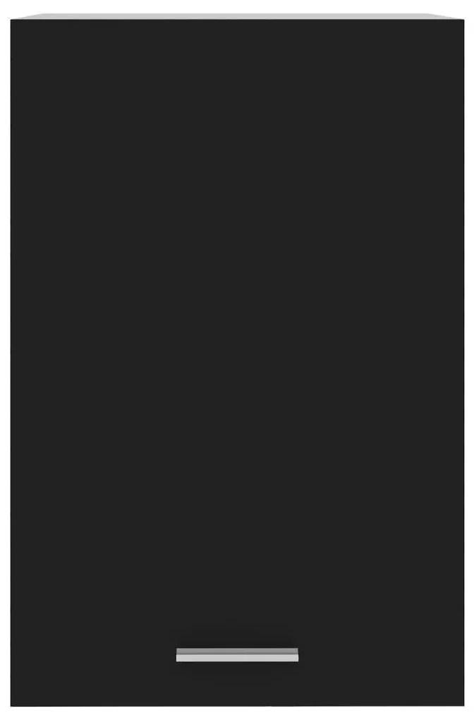 Ντουλάπι Κρεμαστό Μαύρο 39,5x31x60 εκ. από Επεξ. Ξύλο - Μαύρο