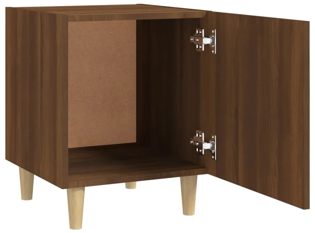 vidaXL Κομοδίνο Καφέ Δρυς από Επεξεργασμένο Ξύλο