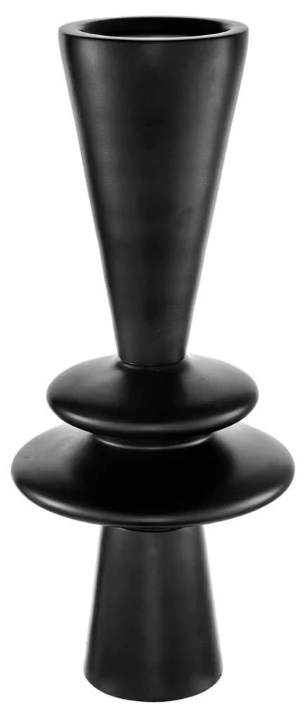 Artekko Trophy Διακοσμητικό Βάζο Μέταλλο Μαύρο (16.5x16.5x39)cm Artekko 85585