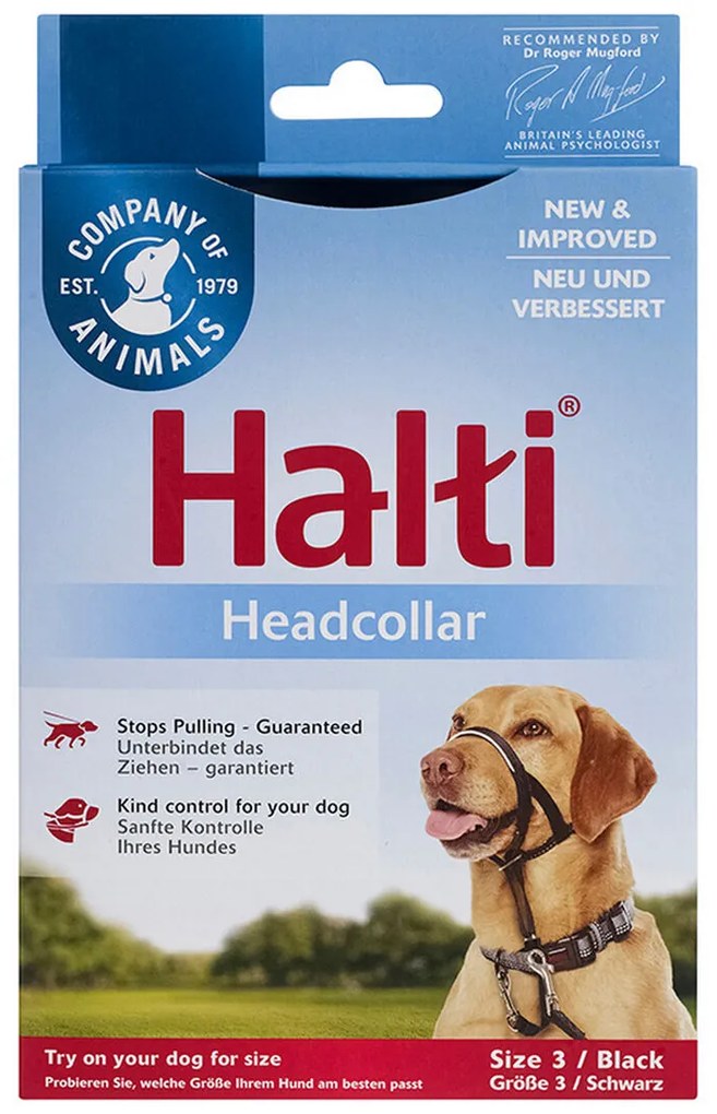 Κολάρο Εκπαίδευσης Σκύλων Company of Animals Halti Μαύρο Ρύγχος (40-54 cm)