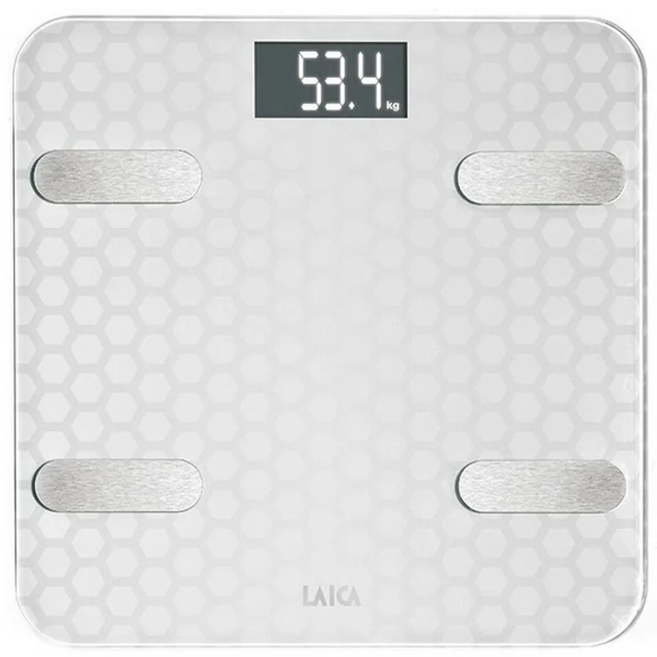 Ψηφιακή Ζυγαριά Μπάνιου LAICA Λευκό Ασημί