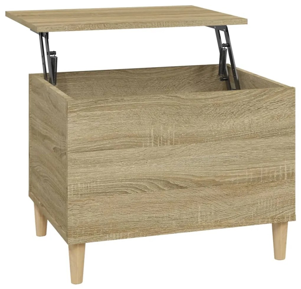 vidaXL Τραπεζάκι Σαλονιού Sonoma Δρυς 60x44,5x45εκ. Επεξεργασμένο Ξύλο