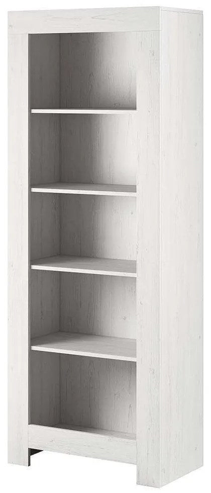 Βιβλιοθήκη Rene 70x197x37cm White Μοριοσανίδα